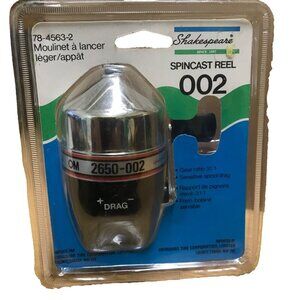 Shakespeare Spincast Fishing Reel Vtg 1980s OM 2650-002 Original Package 3.1:1
